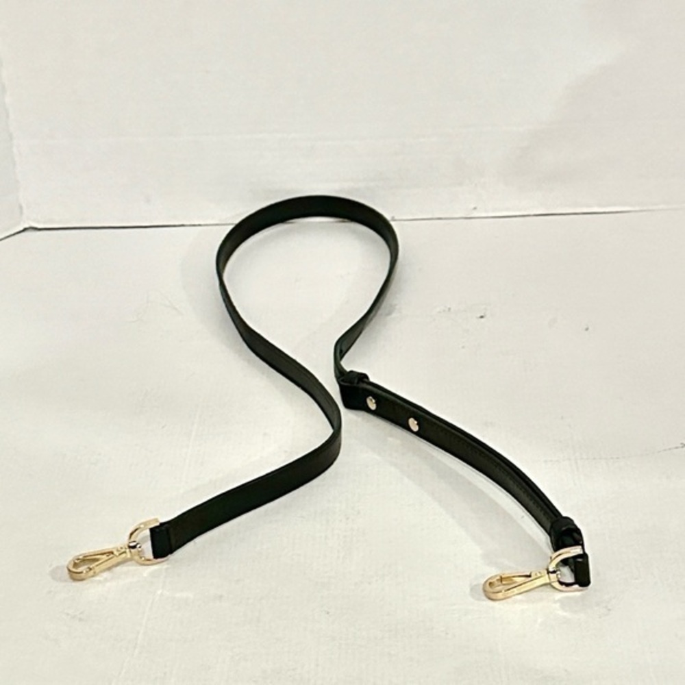 Michael Kors Black Leather Strap with Gold Clasps EUC